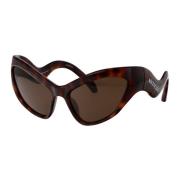 Stijlvolle zonnebril met model Bb0319S Balenciaga , Brown , Dames