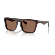 Donker Havana zonnebril met donkerbruine lenzen Burberry , Brown , Uni...