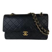 Pre-owned Leather chanel-bags Chanel Vintage , Black , Dames