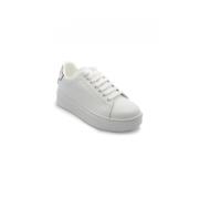 Witte Leren Sneakers Gacam00011 Model Gaëlle Paris , White , Heren