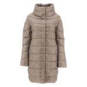 Licht Taupe Donsjas Herno , Beige , Dames