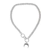 Zilveren Geplateerde Charme Ketting Marine Serre , Gray , Dames