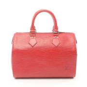 Pre-owned Leather handbags Louis Vuitton Vintage , Red , Dames