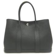 Pre-owned Leather totes Hermès Vintage , Black , Dames