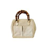 Pre-owned Leather gucci-bags Gucci Vintage , Beige , Dames