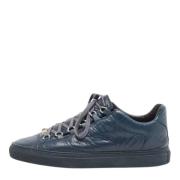 Pre-owned Leather sneakers Balenciaga Vintage , Blue , Heren