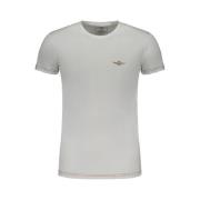 Heren T-shirt met korte mouwen en logo Aeronautica Militare , White , ...