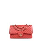 Pre-owned Leather chanel-bags Chanel Vintage , Pink , Dames