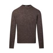 Ronde Hals Sweater in Moro Stijl Altea , Brown , Heren