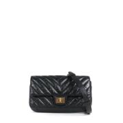 Pre-owned Leather chanel-bags Chanel Vintage , Black , Dames