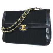 Pre-owned Canvas chanel-bags Chanel Vintage , Black , Dames