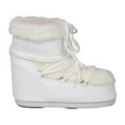 Lage Nepbont Laarzen Moon Boot , White , Dames