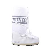 Witte Nylon Icon Laars Moon Boot , White , Dames