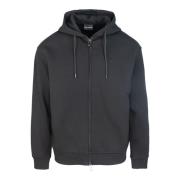 Zwarte Hoodie Met Rits Emporio Armani , Black , Heren