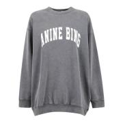 Tyler Sweatshirt Anine Bing , Gray , Dames