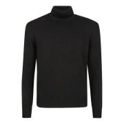 Zwarte trui met T Neck Pullover Ballantyne , Black , Heren