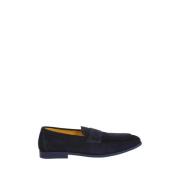 Blauwe Penny Loafer Schoenen Doucal's , Blue , Heren