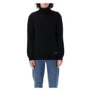 Zwarte Gebreide Walter Sweater Aw24 A.p.c. , Black , Heren