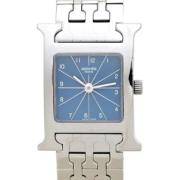 Pre-owned Stainless Steel watches Hermès Vintage , Blue , Dames