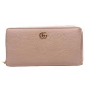 Pre-owned Leather wallets Gucci Vintage , Pink , Dames