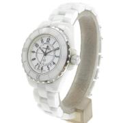 Pre-owned Plastic watches Chanel Vintage , White , Dames