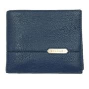 Pre-owned Leather wallets Bvlgari Vintage , Blue , Heren