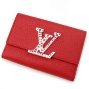 Pre-owned Leather wallets Louis Vuitton Vintage , Red , Dames