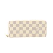 Pre-owned Leather wallets Louis Vuitton Vintage , White , Dames