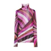 Fuchsia T-shirt voor vrouwen Emilio Pucci , Multicolor , Dames