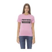 Kleding T-Shirt Baldinini , Pink , Dames