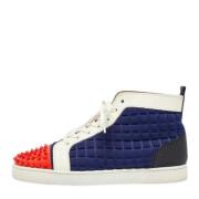 Pre-owned Leather sneakers Christian Louboutin Pre-owned , Multicolor ...