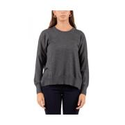 Dames Ronde Hals Sweater Gran Sasso , Gray , Dames