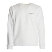 Witte Crewneck Sweatshirt Ultiem Comfort Stijl Dondup , White , Heren