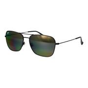 Stijlvolle UV-beschermende zonnebril Maui Jim , Black , Heren