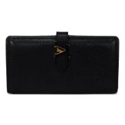 Pre-owned Leather wallets Louis Vuitton Vintage , Black , Dames