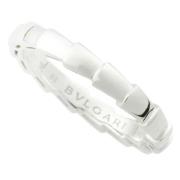 Pre-owned Metal rings Bvlgari Vintage , White , Dames