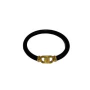 Pre-owned Metal bracelets Salvatore Ferragamo Pre-owned , Black , Dame...