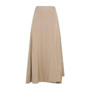 Beige & Neutraal Lange Rok TotêMe , Beige , Dames