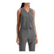 Op Maat Flanellen Vest Andamane , Gray , Dames