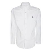 Wit Lang Sportshirt met Lange Mouwen Polo Ralph Lauren , White , Heren