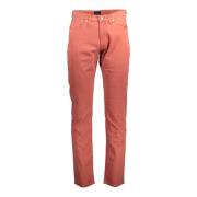 Rode Slim Fit Broek met Logo Gant , Red , Heren