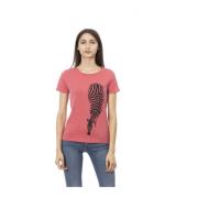 Kleding T-Shirt Trussardi , Pink , Dames