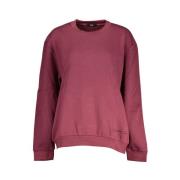 Elegant Fleece Sweatshirt met Borduursel Cavalli Class , Purple , Dame...