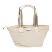 Pre-owned Canvas gucci-bags Gucci Vintage , Beige , Dames