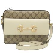 Pre-owned Leather gucci-bags Gucci Vintage , Beige , Dames