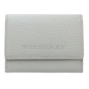 Pre-owned Leather wallets Burberry Vintage , Gray , Dames