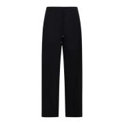 Floria Zwarte Wollen Broek Max Mara , Black , Dames