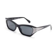 Sk6029 100187 Sunglasses Swarovski , Black , Dames