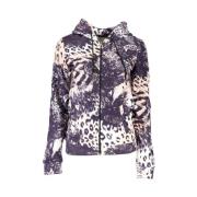 Chique Roze Hoodie met Contrastdetails Cavalli Class , Multicolor , Da...