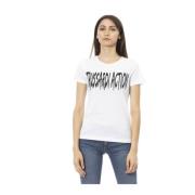 Kleding T-Shirt Trussardi , White , Dames